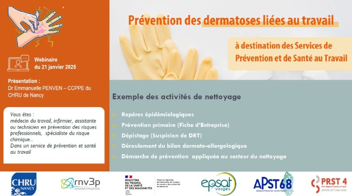 Image de Replay du webinaire : Prévention des dermatoses liées au travail